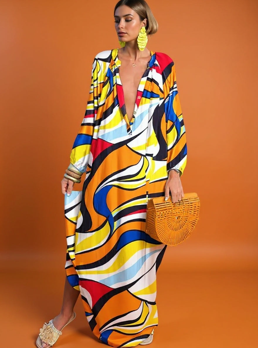 Boho Print Dress